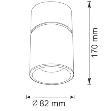 Lampa NIXA 1xGU10/10W/230V Balts/zelta