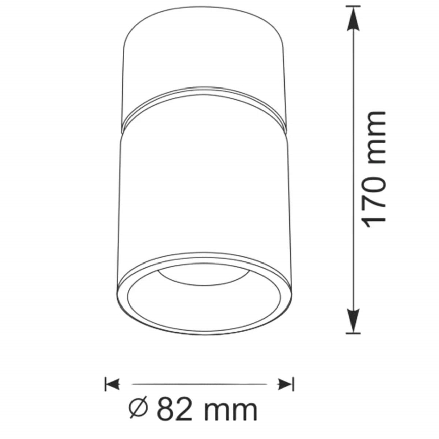 Lampa NIXA 1xGU10/10W/230V Balts/zelta