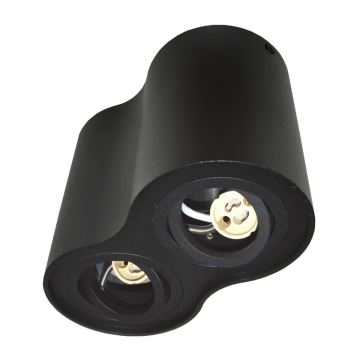 Lampa SIROCO 2xGU10/30W/230V melns