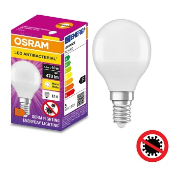 LED Antibakteriāla spuldze P40 E14/4,9W/230V 2700K - Osram