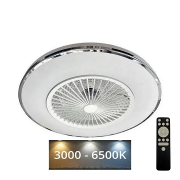 LED Aptumšojama griestu lampa ar ventilatoru OPAL LED/72W/230V 3000-6500K + tālvadības pults