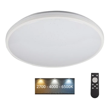 LED Aptumšojama griestu lampa ARVOS LED/37W/230V balta + tālvadības pults