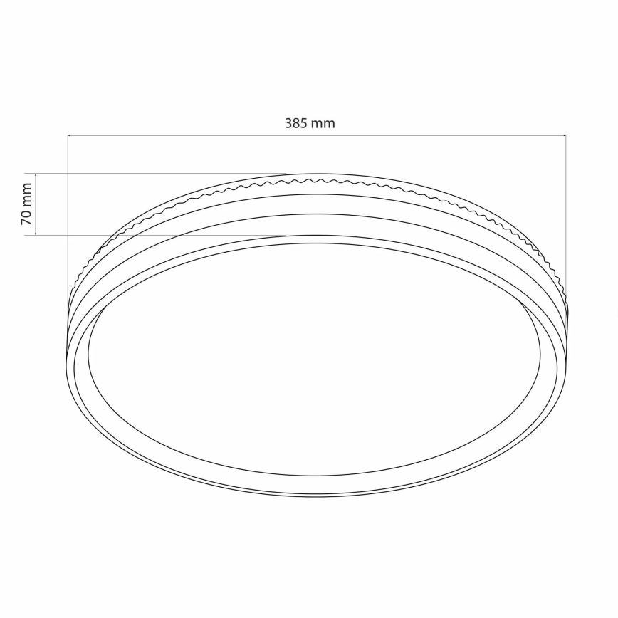 LED Aptumšojama vannas istabas griestu lampa JADWIGA LED/42W/230V 3000-6000K IP44 + tālvadības pults