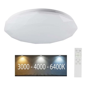 LED Aptumšojama griestu lampa LED/40W/230V 3000K/4000K/6500K + tālvadības pults