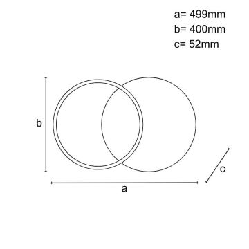 LED Aptumšojama griestu lampa LED/60W/230V 3000-6500K + tālvadības pults