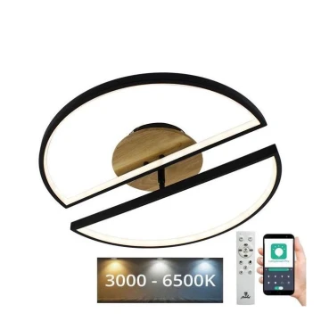 LED Aptumšojama griestu lampa LED/75W/230V 3000-6500K dižskābardis + tālvadības pults