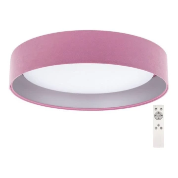 LED Aptumšojama griestu lampa SMART GALAXY LED/24W/230V d. 44 cm rozā/sudraba 3000-6500K + tālvadības pults