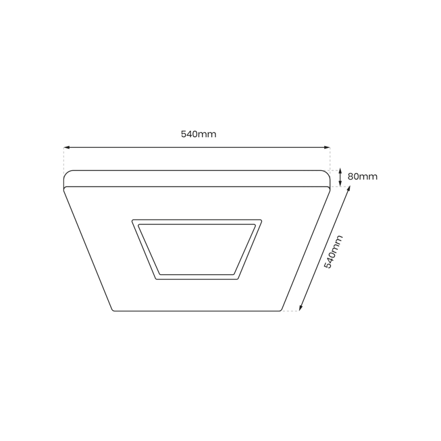 LED Aptumšojama griestu lampa SPARKY LED/65W/230V 3000-6000K + tālvadības pults