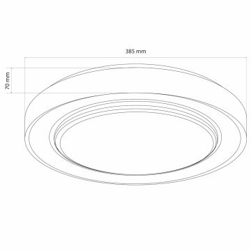 LED Aptumšojama vannas istabas griestu lampa ZYGMUNT LED/48W/230V 3000-6000K IP44 + tālvadības pults