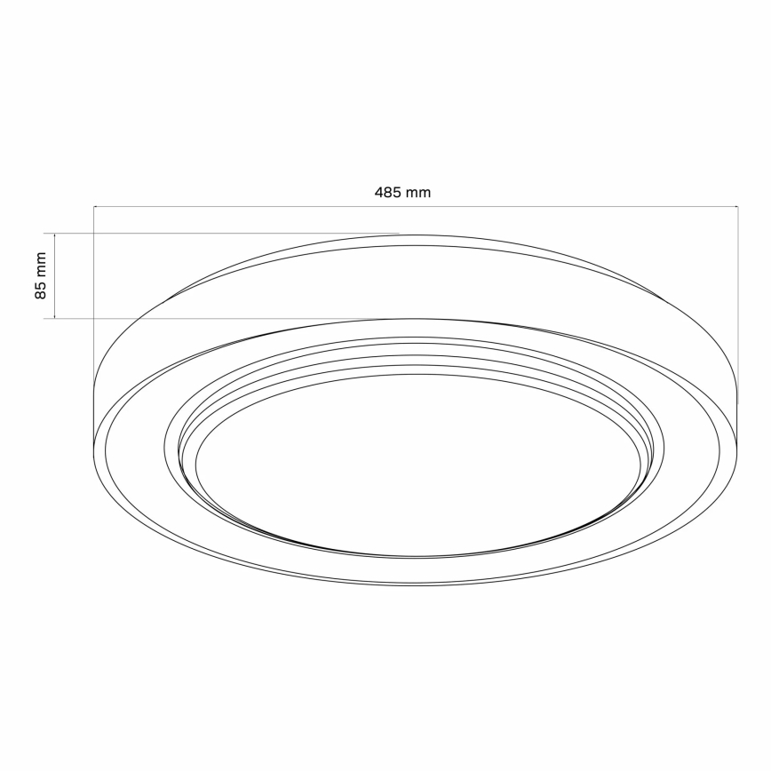 LED Aptumšojama vannas istabas griestu lampa ZYGMUNT LED/72W/230V 3000-6000K IP44 + tālvadības pults