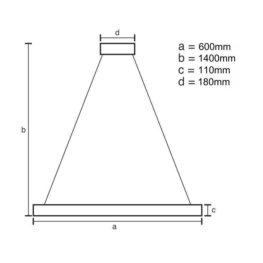 LED Aptumšojama kristāla lustra ar auklu LED/40W/230V 3000-6500K + tālvadības pults