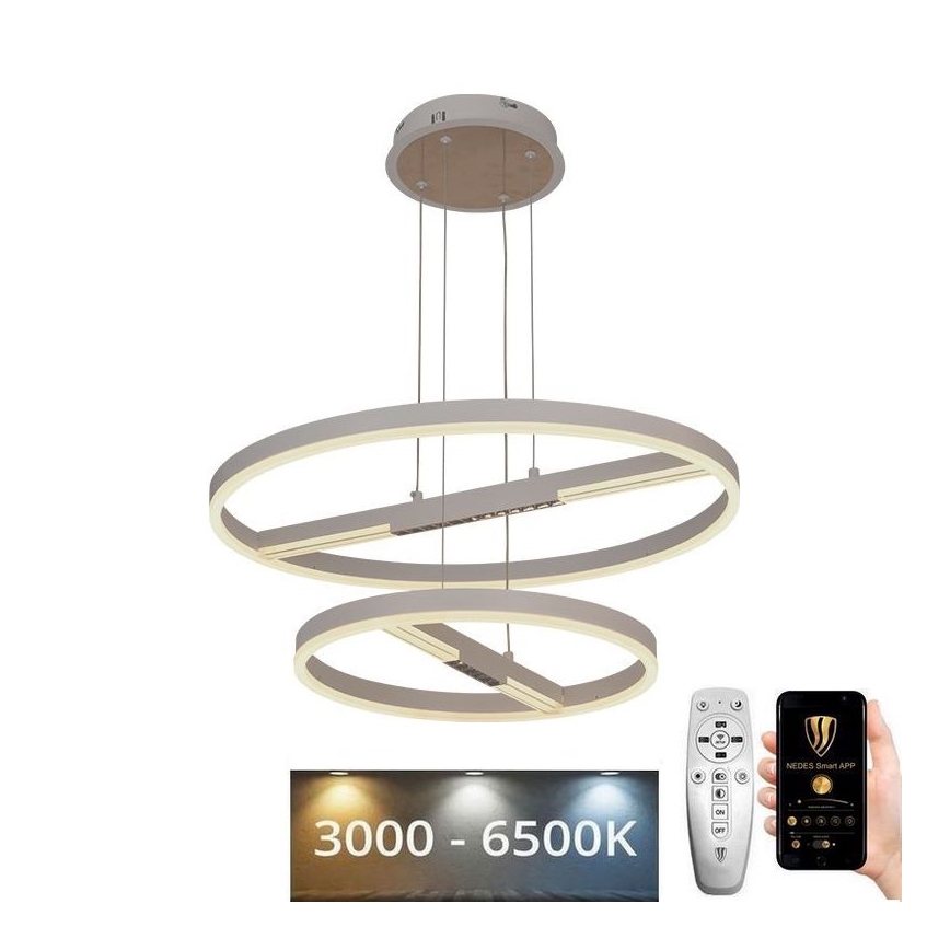 LED Aptumšojama lustra ar auklu LED/100W/230V 3000-6500K + tālvadības pults