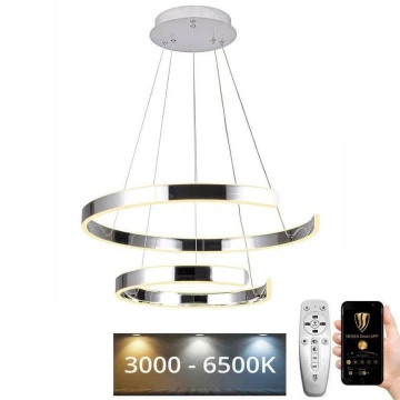 LED Aptumšojama lustra ar auklu LED/120W/230V 3000-6500K + tālvadības pults