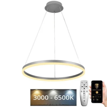 LED Aptumšojama lustra ar auklu LED/42W/230V 3000-6500K + tālvadības pults