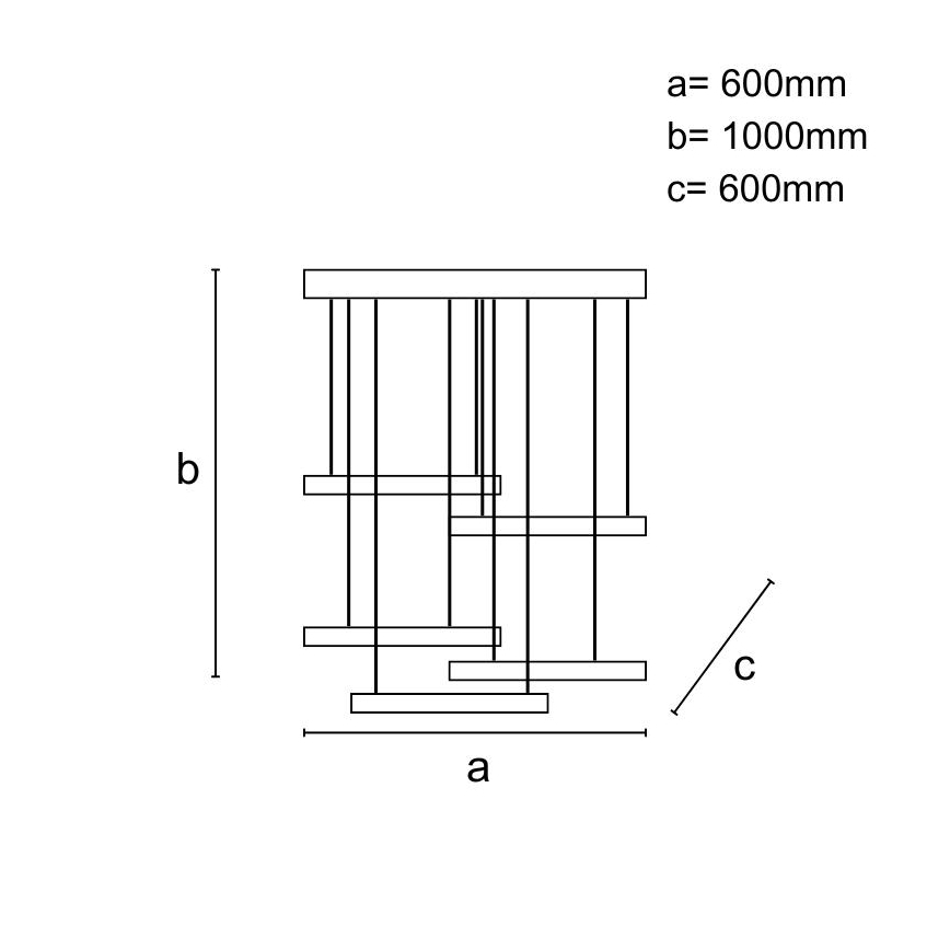 LED Aptumšojama lustra ar auklu LED/75W/230V 3000-6500K + tālvadības pults