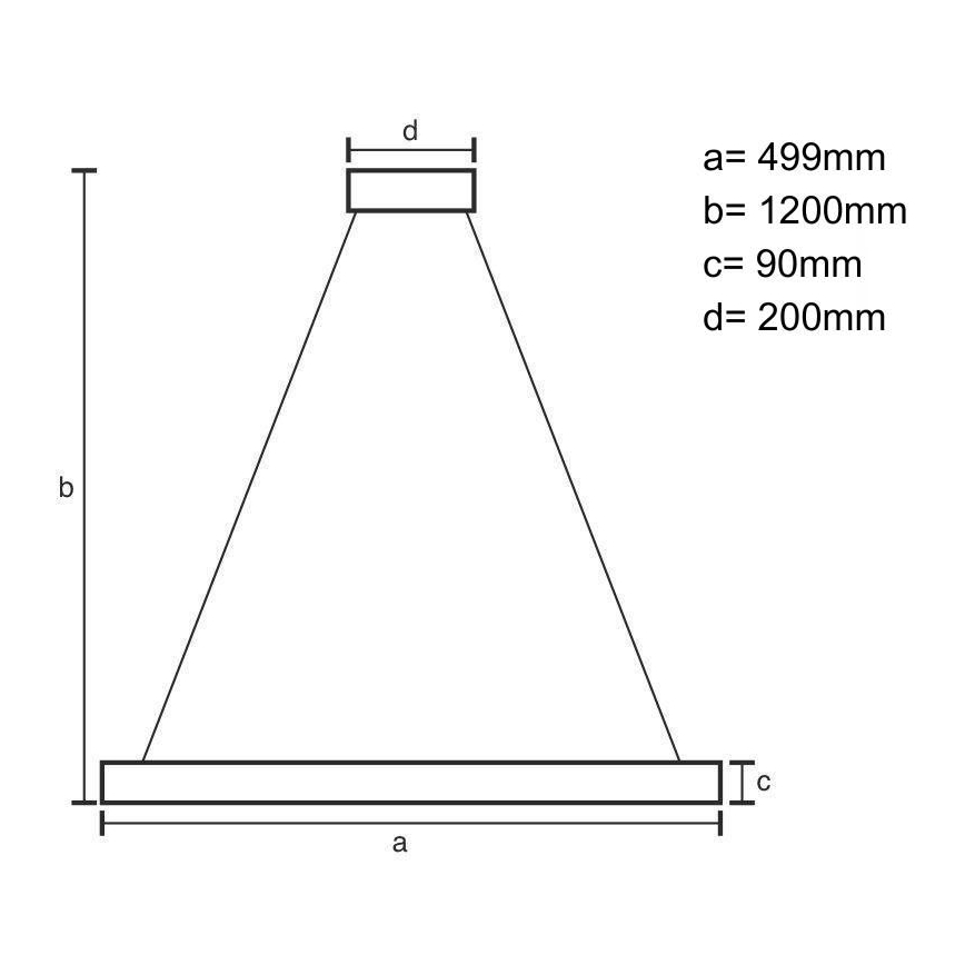 LED Aptumšojama lustra ar auklu LED/80W/230V 3000-6500K balta + tālvadības pults