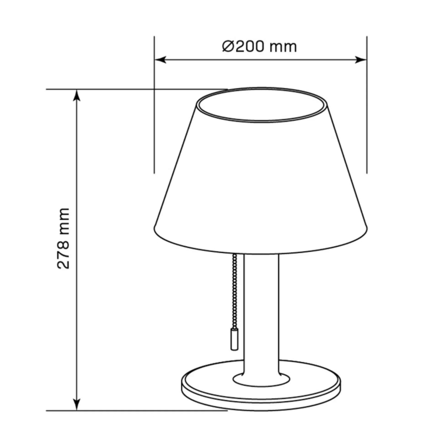 LED Aptumšojama saules enerģijas lampa VIOLA LED/3,7V IP44