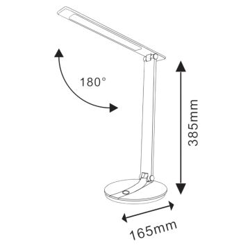 LED  Aptumšojama skārienjūtīga galda lampa SERRA LED/8W/230V balta