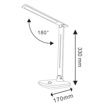 LED  Aptumšojama skārienjūtīga galda lampa VINTO LED/8W/230V balta