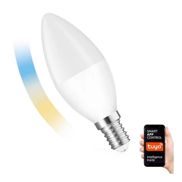 LED Aptumšojama spuldze E14/5W/230V 2700-6500K Wi-Fi Tuya