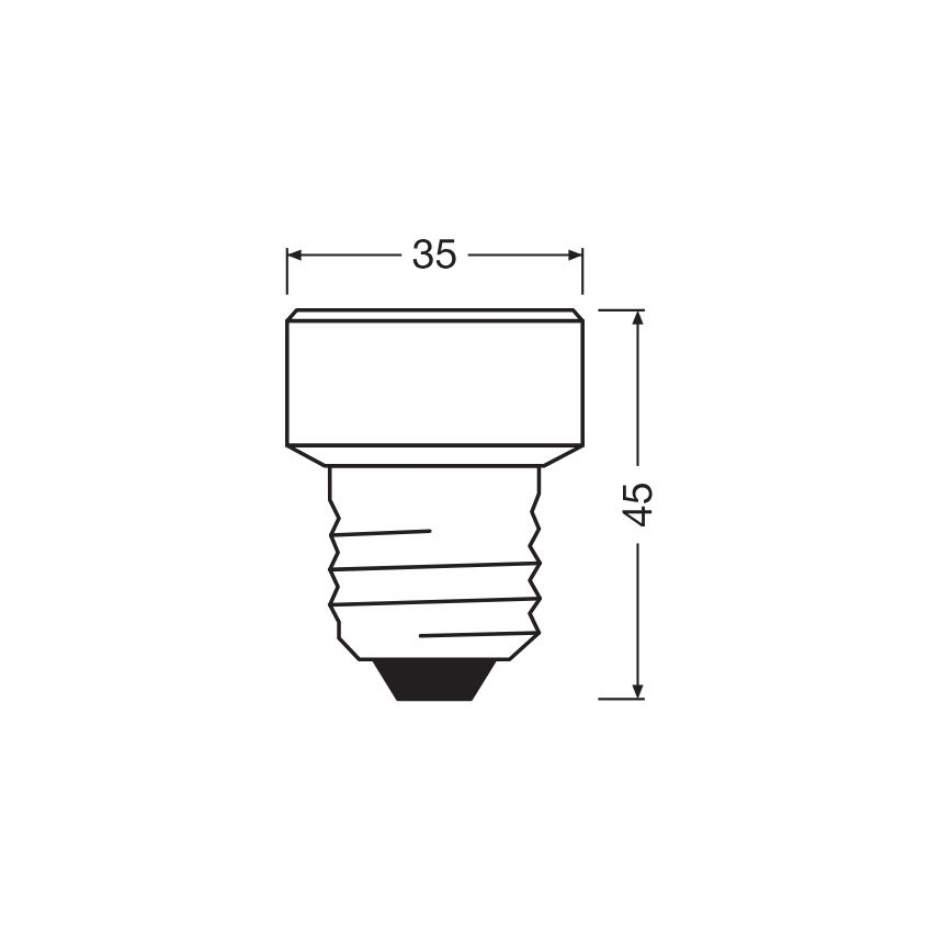 LED Aptumšojama spuldze E27/3,5W/230V 2700K - Osram