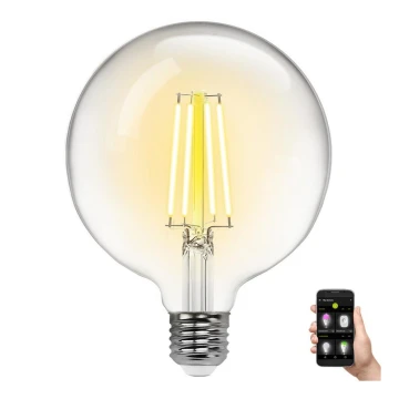 LED Aptumšojama spuldze FILAMENT G125 E27/6W/230V 2700-6500K Wi-Fi - Aigostar