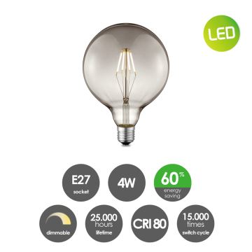 LED Aptumšojama spuldze VINTAGE EDISON G125 E27/4W/230V 2700K