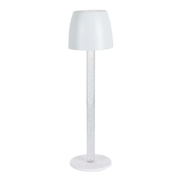 LED Aptumšojama uzlādējama skārienvadāma galda lampa LED/3W/5V 3000K 1800 mAh balta