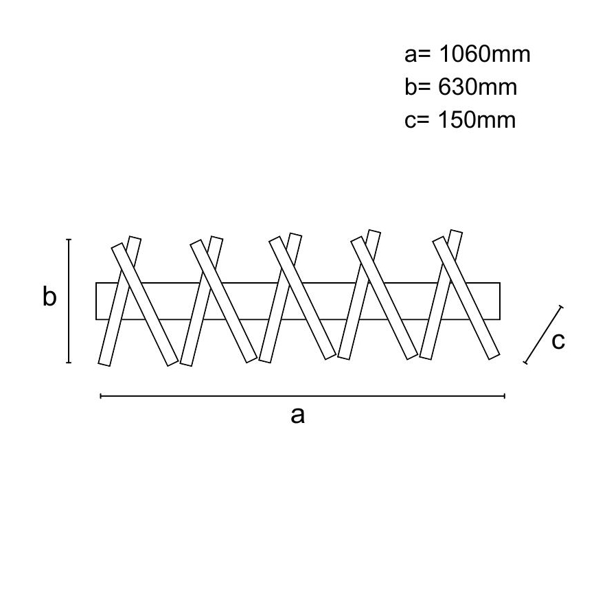 LED Aptumšojama virsapmetuma lustra LED/125W/230V 3000-6500K + tālvadības pults