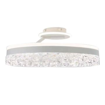 LED Aptumšojama virsapmetuma lustra LED/86W/230V 3000-6500K balta + tālvadības pults