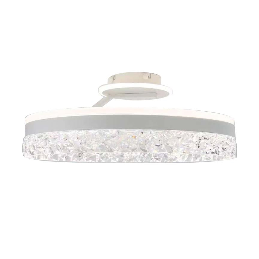 LED Aptumšojama virsapmetuma lustra LED/86W/230V 3000-6500K balta + tālvadības pults