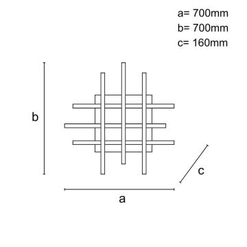 LED Aptumšojama virsapmetuma lustra LED/90W/230V 3000-6500K + tālvadības pults