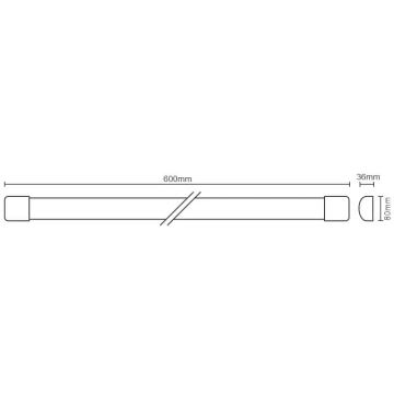 LED Aptumšojama virtuves zem skapīša lampa ar sensoru LED/20W/230V 4000K IP40