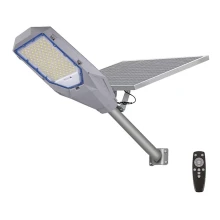 LED Aptumšojams prožektors ar krēslas sensoru un saules enerģijas panelis LED/200W/20000 mAh 6500K IP65 pelēka