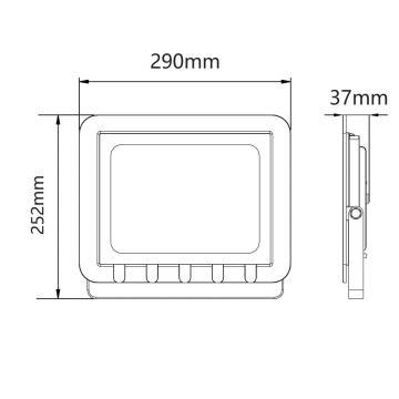 LED Āra prožektors LED/100W/230V 6500K IP65