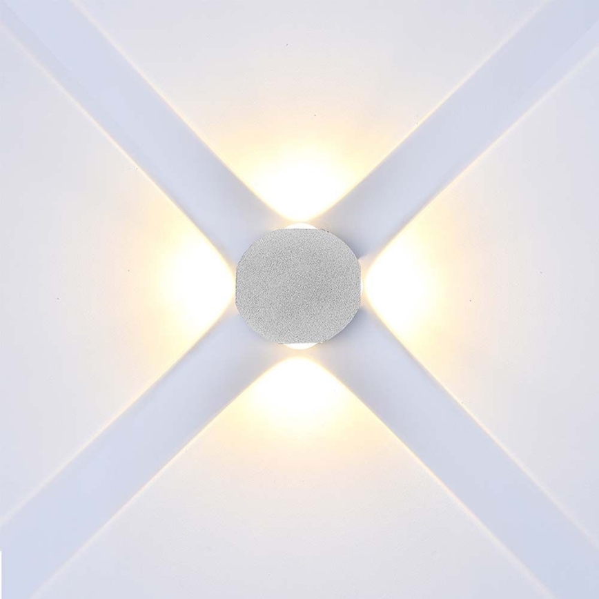 LED Āra sienas lampa LED/4W/230V 3000K IP54 balta