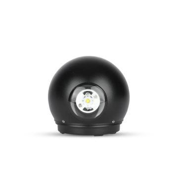 LED Āra sienas lampa LED/6W/230V 3000K IP65 melna