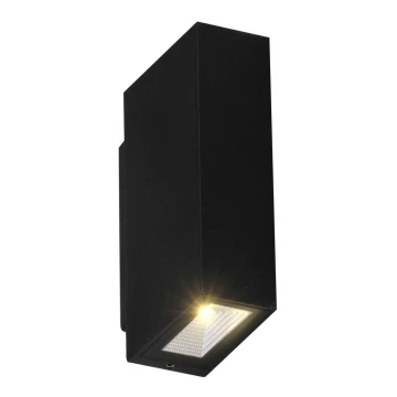 LED Āra sienas lampa ORLEAN 2xLED/2,5W/230V melna IP54