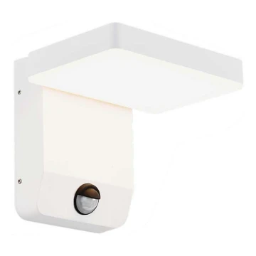 LED Āra sienas locāma lampa ar sensoru LED/17W/230V IP65 4000K balta