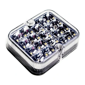 LED Atstarotājs SINGLE LED/1W/12V IP67 sudraba