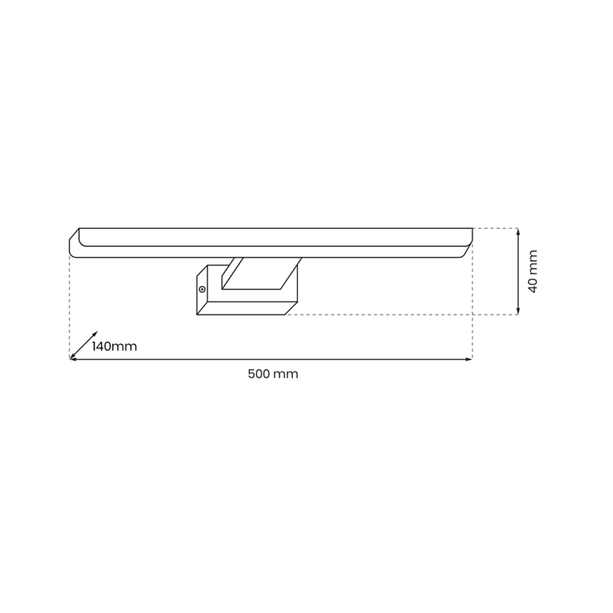 LED Attēla lampa PINTO LED/12W/230V balta