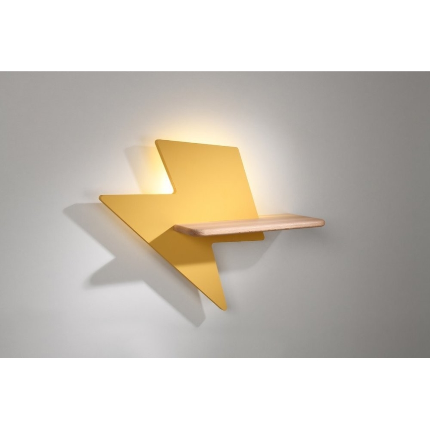 LED Bērnu sienas lampa ar plauktu LIGHTNING LED/4W/230V - FSC sertifikāts