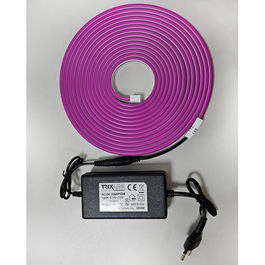 LED Elastīga josla NEON LED/10W/230V 5 m IP65 violeta