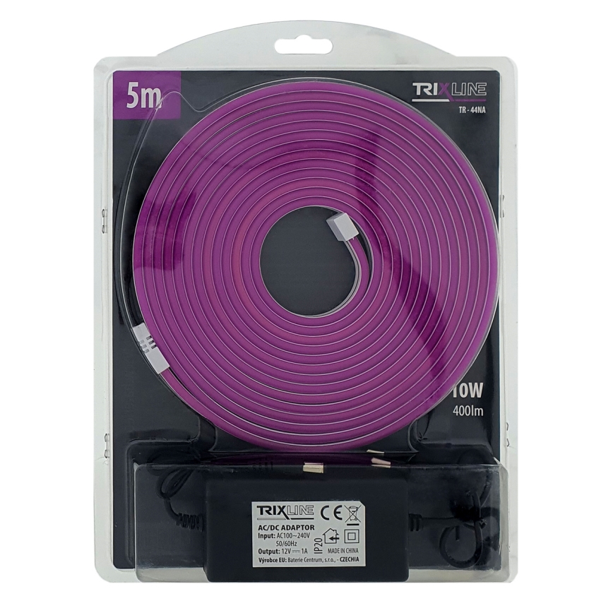 LED Elastīga josla NEON LED/10W/230V 5 m IP65 violeta