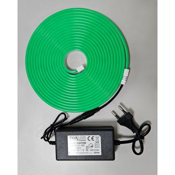 LED Elastīga josla NEON LED/10W/230V 5 m IP65 zaļa