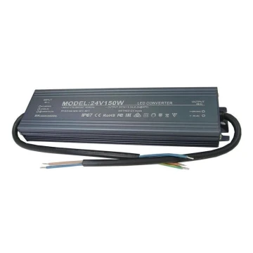 LED Elektriskais transformators 150W/24V IP67