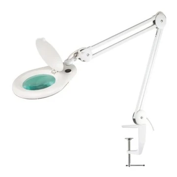 LED Galda lampa ar palielināmo stiklu LED/9W/230V balta