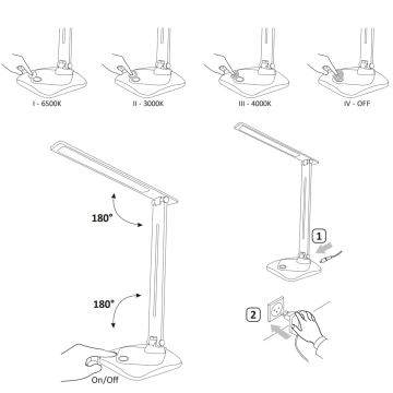 LED Galda lampa TOLEDO LED/8W/230V