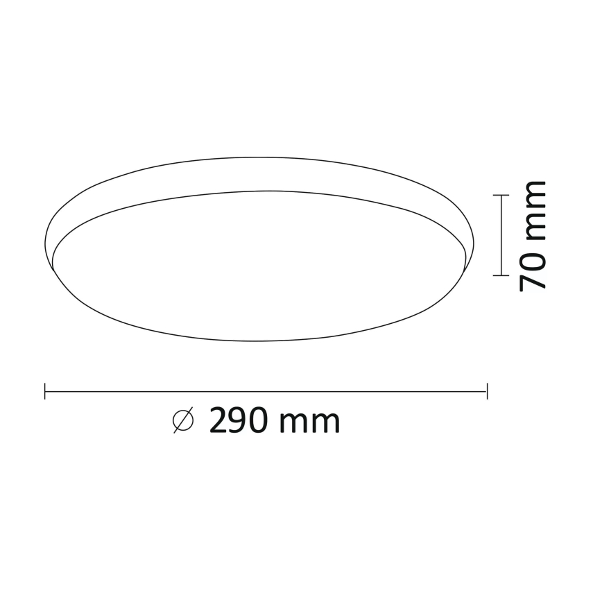 LED Griestu gaismeklis KERN LED/15W/230V d. 29 cm