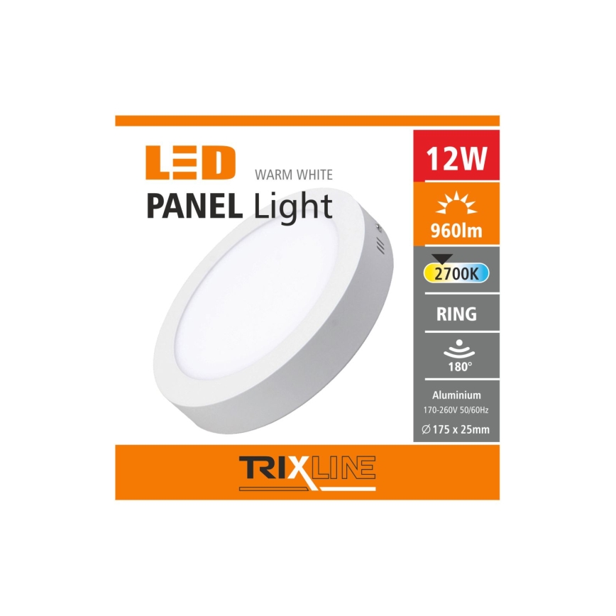 LED griestu gaismeklis LED/12W/230V